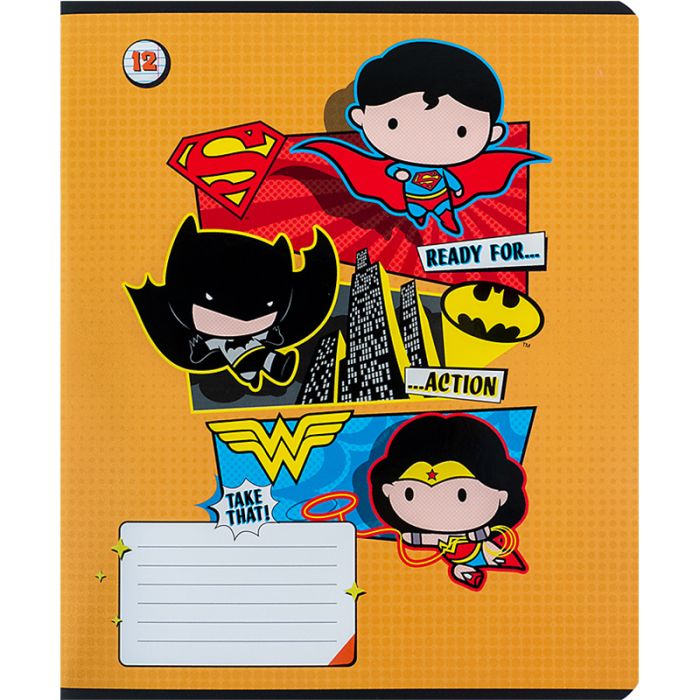 Зошит Kite DC Comics 12 аркушів, лінія (DC24-234) зображення 6