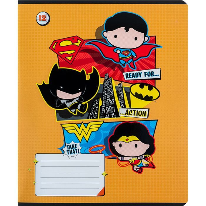 Зошит Kite DC Comics 12 аркушів, лінія (DC24-234) зображення 6