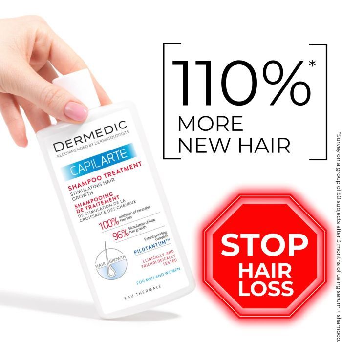 Шампунь Dermedic Capilarte Для стимулювання та відновлення росту волосся 300 мл (5901643174194) зображення 4
