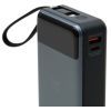 Батарея универсальная Vinga 20000 mAh 65W Display USB-C Cable Grey (VPBB2065C) изображение 6