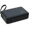 Батарея универсальная Vinga 20000 mAh 65W Display USB-C Cable Grey (VPBB2065C) изображение 7
