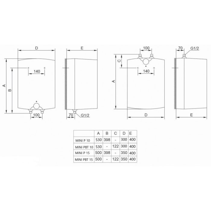 Бойлер TIKI Mini PBT 10V9 (700187) зображення 4