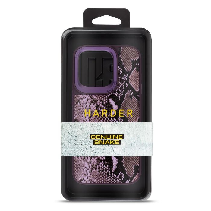 Чехол для мобильного телефона Harder Genuine Snake Apple iPhone 15 Pro Dark Purple (ARM76782) изображение 3