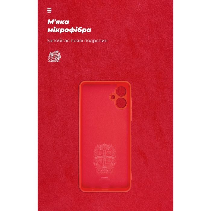 Чехол для мобильного телефона Armorstandart ICON Samsung A06 (A065) Camera cover Red (ARM80136) изображение 4