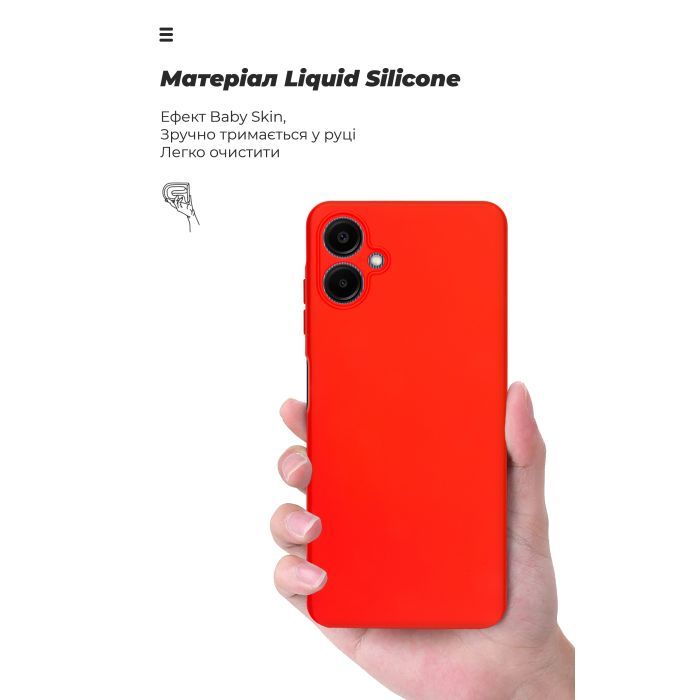 Чехол для мобильного телефона Armorstandart ICON Samsung A06 (A065) Camera cover Red (ARM80136) изображение 7