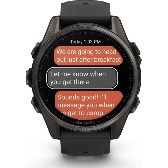 Смарт-часы Garmin fenix 8 43mm, AMOLED, Saph, CrbnGry Ti/Blk, Blk/PebblGryBnd, (010-02903-21) изображение 10
