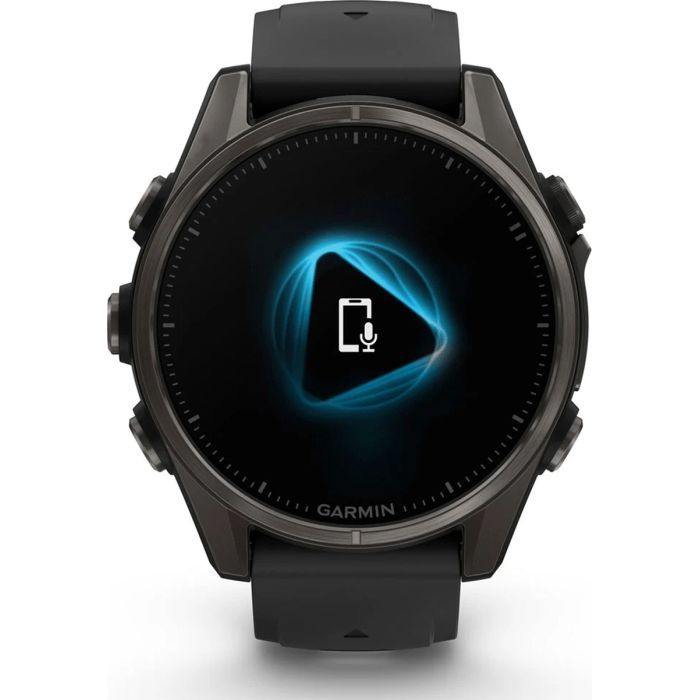 Смарт-часы Garmin fenix 8 43mm, AMOLED, Saph, CrbnGry Ti/Blk, Blk/PebblGryBnd, (010-02903-21) изображение 2