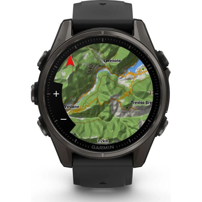 Смарт-часы Garmin fenix 8 43mm, AMOLED, Saph, CrbnGry Ti/Blk, Blk/PebblGryBnd, (010-02903-21) изображение 7