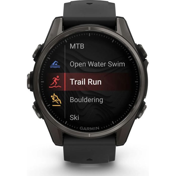 Смарт-часы Garmin fenix 8 43mm, AMOLED, Saph, CrbnGry Ti/Blk, Blk/PebblGryBnd, (010-02903-21) изображение 9