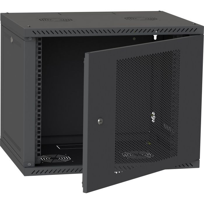 Шкаф настенный Ipcom 12U 19" 600x600 RAL9005 (СН-12U-06-06-ДП-1) изображение 2