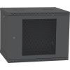 Шкаф настенный Ipcom 12U 19" 600x600 RAL9005 (СН-12U-06-06-ДП-1)