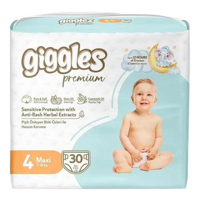 Підгузки Giggles Premium 4 Maxi 7-18 кг 30 шт (8680131206902)