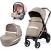 Коляска Peg-Perego 3в1 Book Mon Amour Lounge, рожеве золото (PACK-BOOK31LG00011)