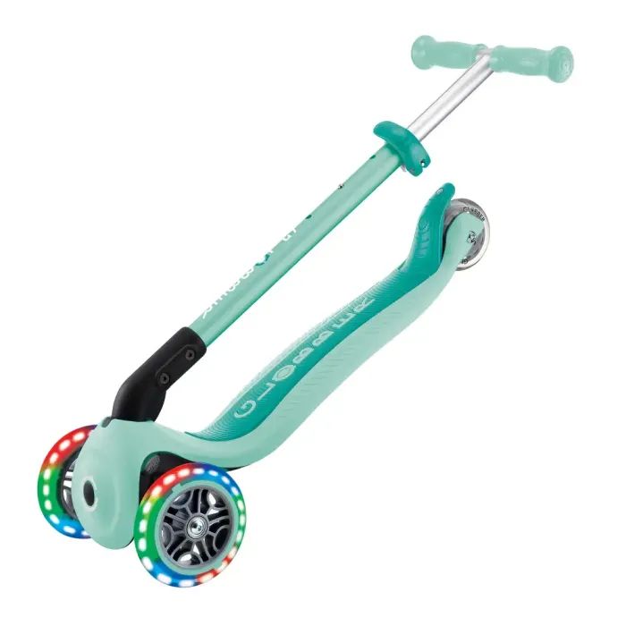 Самокат Globber Primo Foldable Lights колеса с подсветкой до 50 кг. 3+ Зеленый (432-106-3) изображение 10