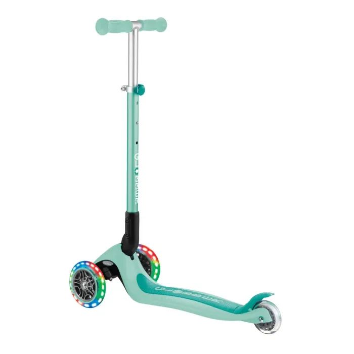 Самокат Globber Primo Foldable Lights колеса с подсветкой до 50 кг. 3+ Зеленый (432-106-3) изображение 2