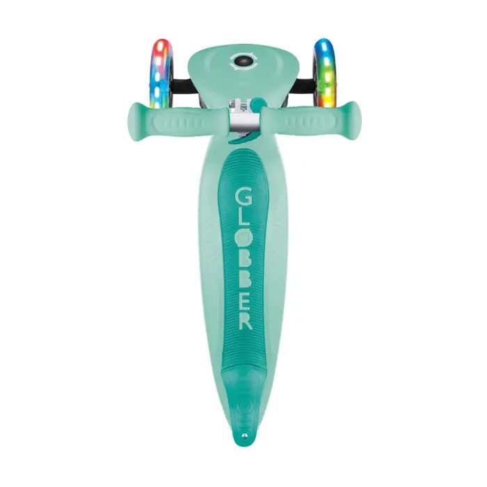 Самокат Globber Primo Foldable Lights колеса с подсветкой до 50 кг. 3+ Зеленый (432-106-3) изображение 5