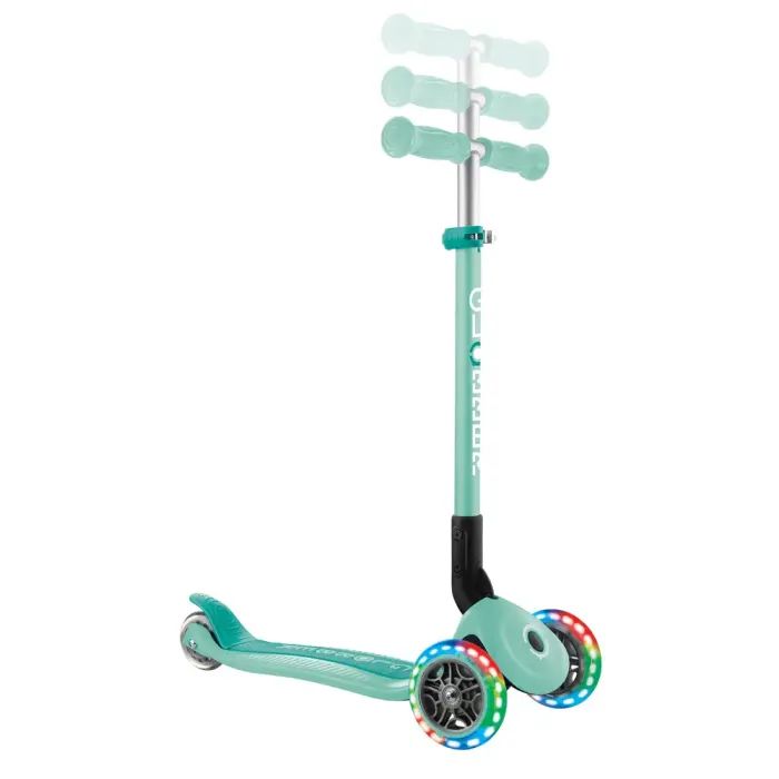 Самокат Globber Primo Foldable Lights колеса с подсветкой до 50 кг. 3+ Зеленый (432-106-3) изображение 7