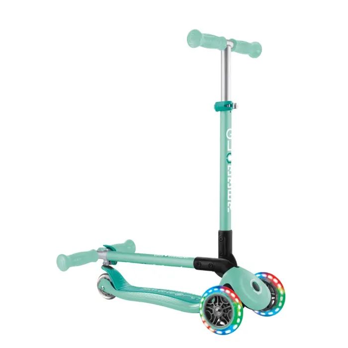 Самокат Globber Primo Foldable Lights колеса с подсветкой до 50 кг. 3+ Зеленый (432-106-3) изображение 8