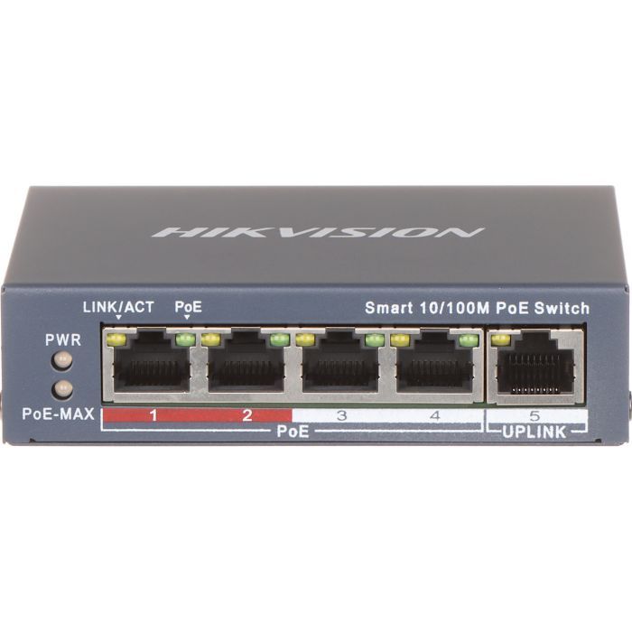 Комутатор мережевий Hikvision DS-3E1105P-EI/V2 зображення 2