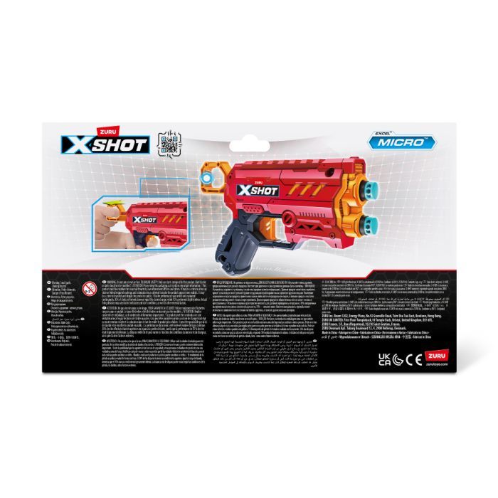 Іграшкова зброя Zuru Набір бластерів X-Shot Excel Double micro 2.0 (36727R) зображення 4