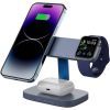 Зарядний пристрій Canyon wireless charger HEXAGON WCS-310 3in1 DarkGrey/Blue (CNS-WCS310DGBL) зображення 6