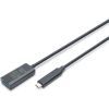 Дата кабель USB-С Male to USB-A Female 5.0m USB3.2 Gen2 Active 10G Digitus (DA-73113)