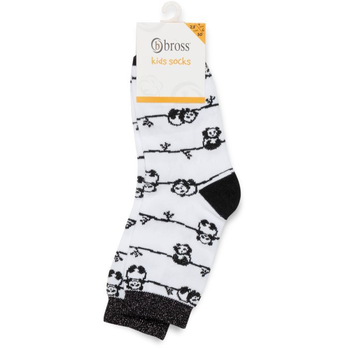 Носки детские Bross с пандами (5082-8-10-white) изображение 3