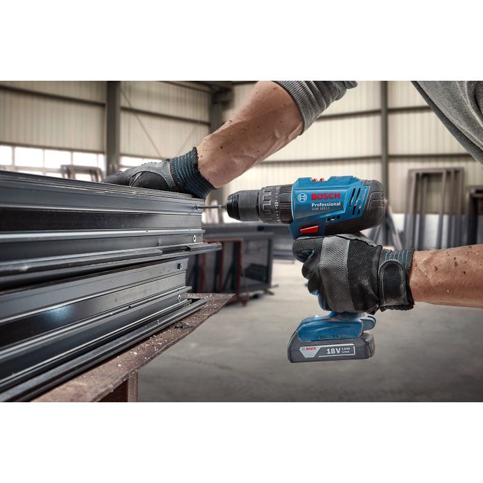 Шуруповерт Bosch GSB 183-LI 18V, 2х2Ah, 21-56 Нм, 374-1815 об/мин, кейс, 1.2 кг (0.601.9K9.100) изображение 8
