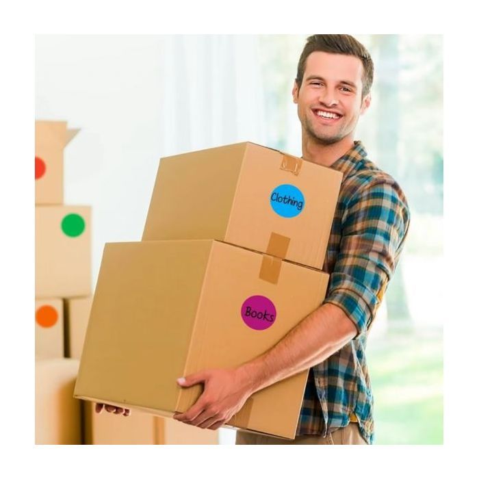 Этикетка UKRMARK термо ECO 38x38/0.1тыс, круг, розовый (900387) изображение 4