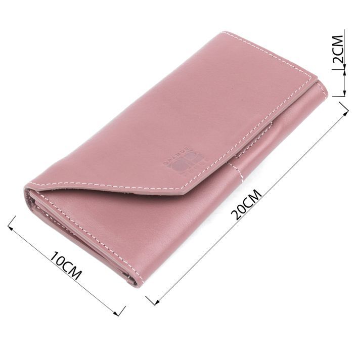 Кошелек Grande Pelle Кожаный Розовый (11577) изображение 3