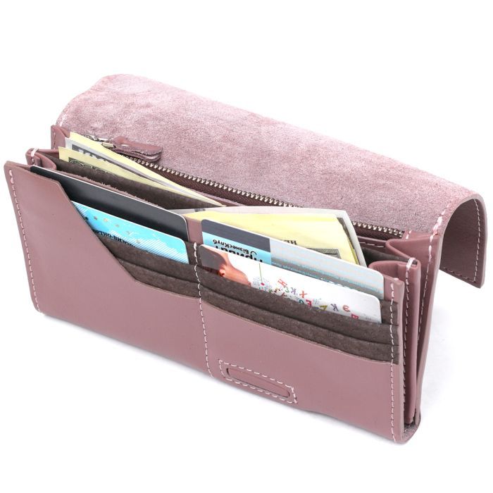 Кошелек Grande Pelle Кожаный Розовый (11577) изображение 6