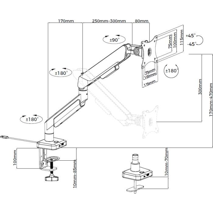 Кронштейн Anda Seat AD-W-A9X-1S-BO изображение 10 Кронштейн Anda Seat AD-W-A9X-1S-BO изображение 10