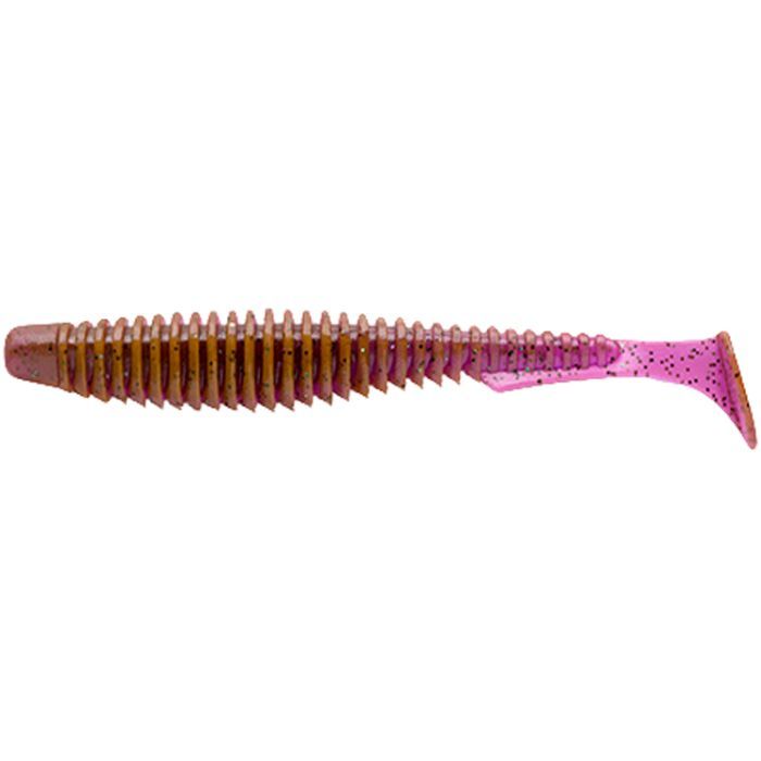 Силікон рибальський FishUP U-Shad 4" 016 - Lox/Green&Black (8шт/уп) (1862.03.07)