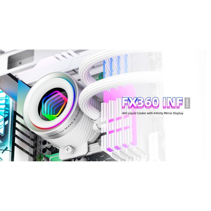 Система жидкостного охлаждения ID-Cooling FX360 INF White (FX360 INF WHITE) изображение 8