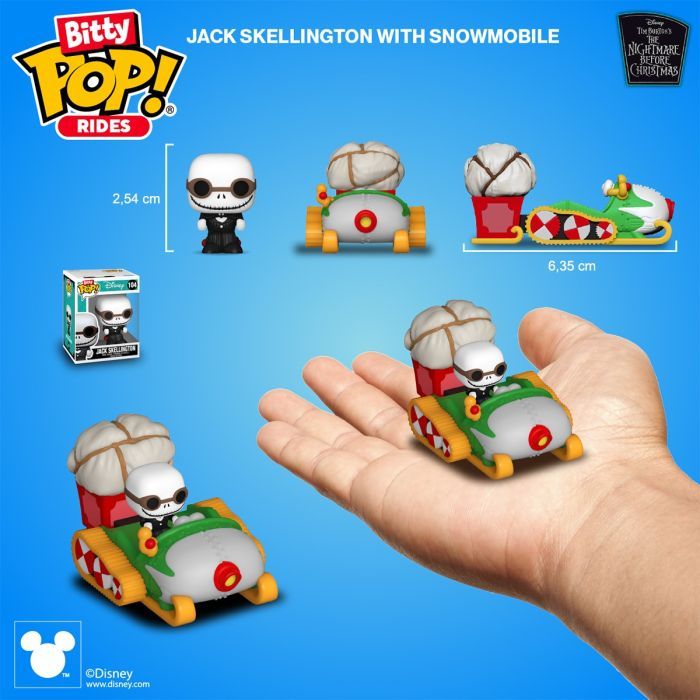 Фігурка Funko Pop набір Bitty Pop! Ride - Джек Скеллінгтон і снігохід (83624) зображення 3
