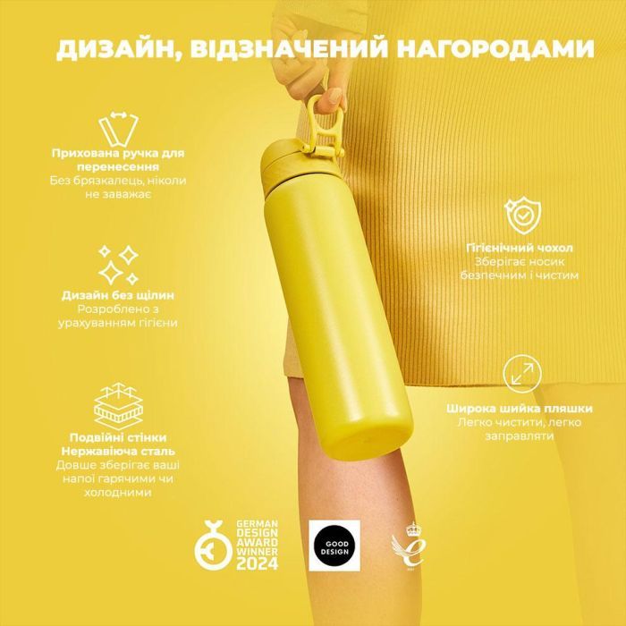 Пляшка для води ION8 OneTouch Vacuum Insulated 920 мл Periwinkle (I8TS1000PERI) зображення 4