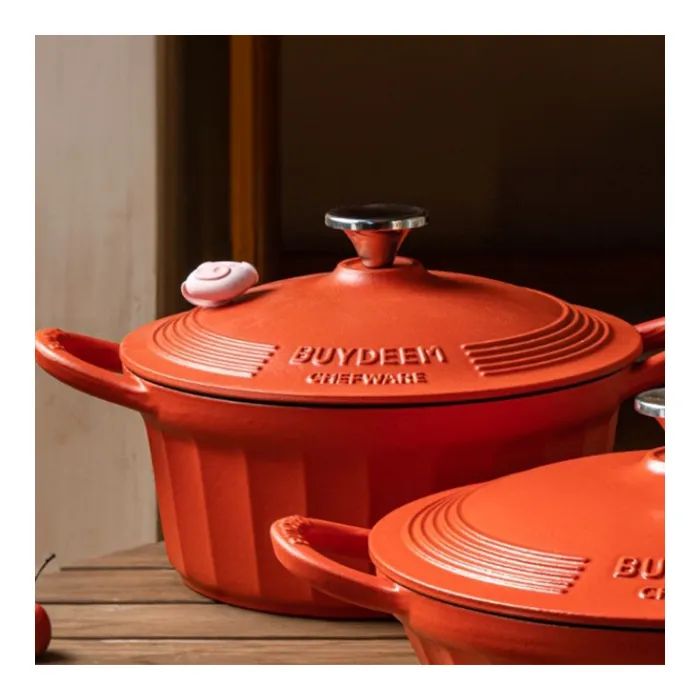 Гусятниця Buydeem CP541 Koi Red чавунна емальована 1.8 л (CP541-KR) зображення 7