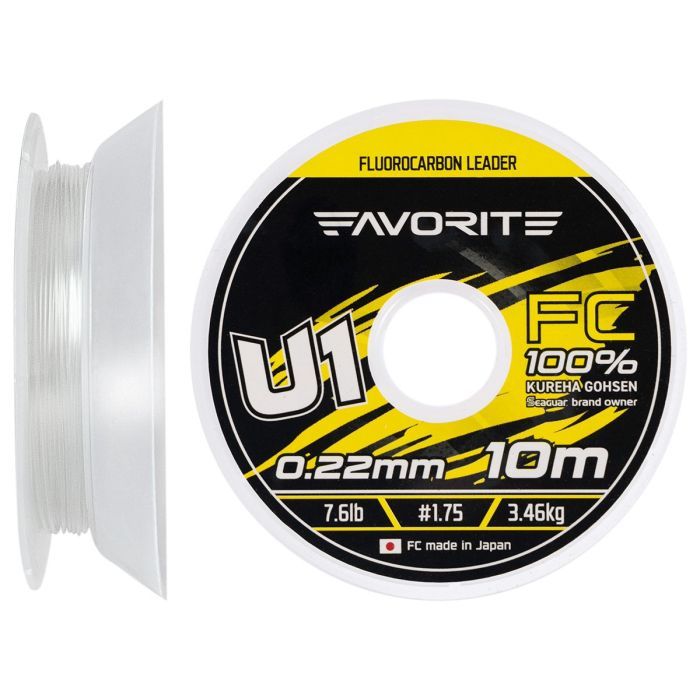 Флюорокарбон Favorite U1 FC 10m 3.5/0.31mm 14.1lb/6.38kg (1693.11.82)