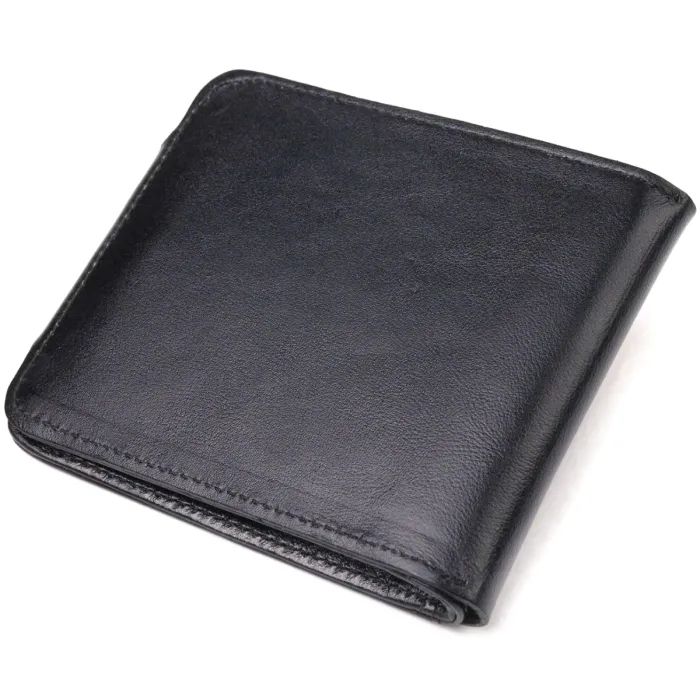 Портмоне Canpellini З натуральної гладкої шкіри Чорне (21573) зображення 2