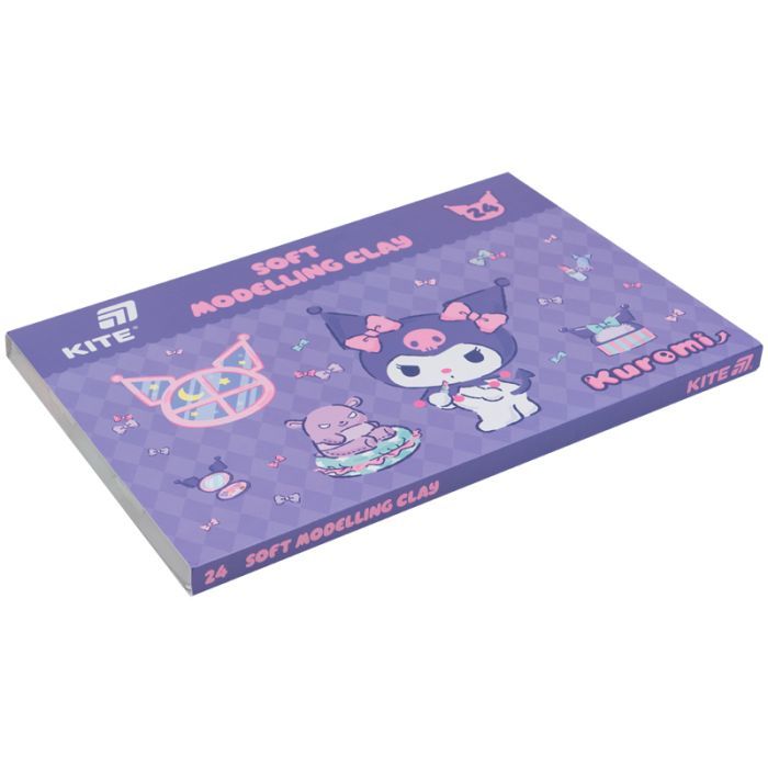 Пластилин Kite Kuromi восковий, 8 кольорів, 160 г (HK24-082) изображение 2