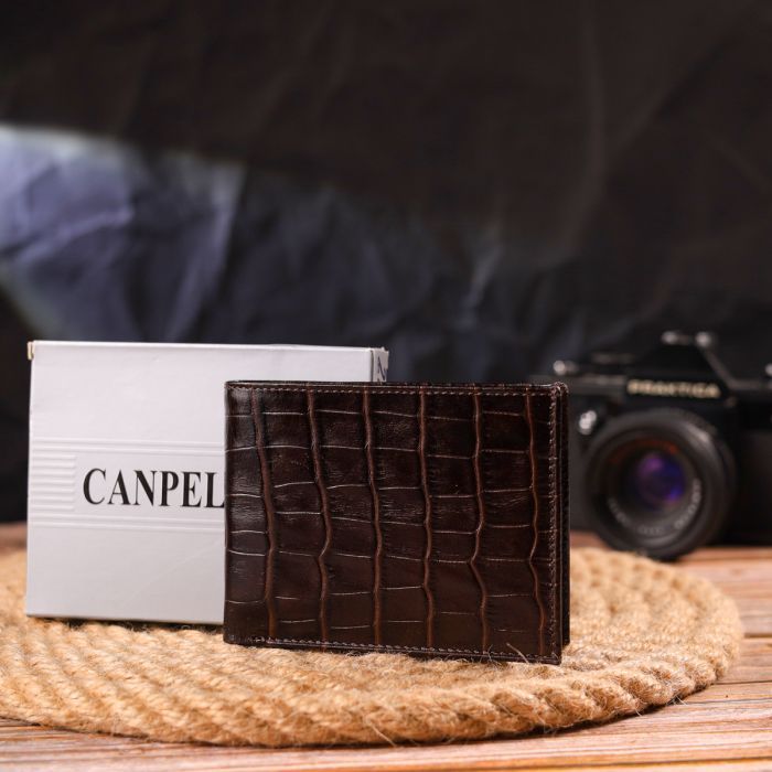 Портмоне Canpellini З натуральної шкіри Коричневе (21522) зображення 10