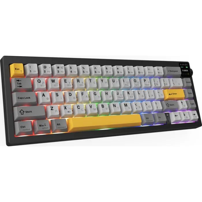 Клавиатура Ajazz AK650 Flying Fish Switch Black RGB USB/Wireless/Bluetooth UA Black (AK650-FF-BGY) изображение 3