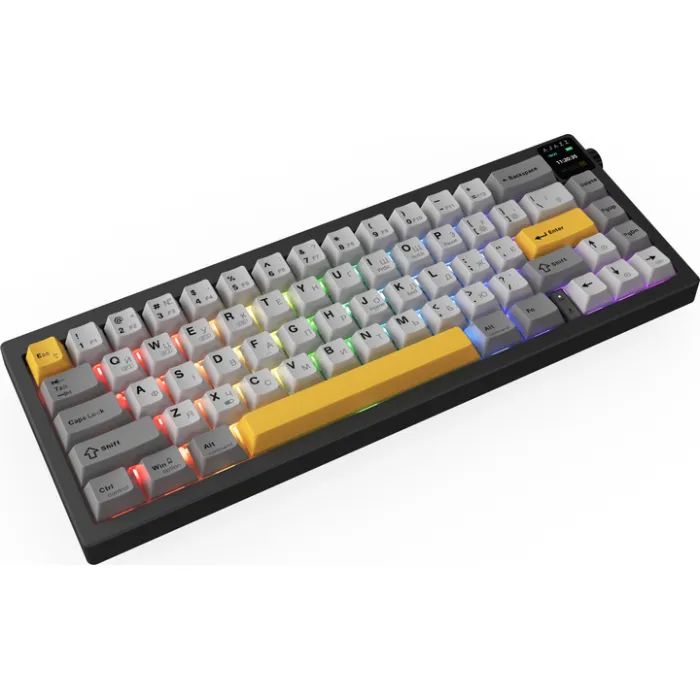 Клавиатура Ajazz AK650 Flying Fish Switch Black RGB USB/Wireless/Bluetooth UA Black (AK650-FF-BGY) изображение 4