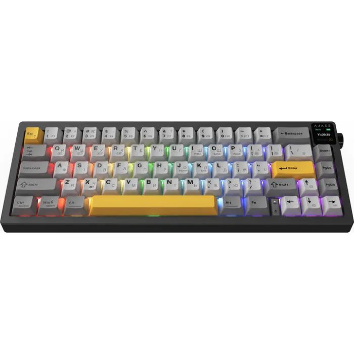 Клавиатура Ajazz AK650 Flying Fish Switch Black RGB USB/Wireless/Bluetooth UA Black (AK650-FF-BGY) изображение 5