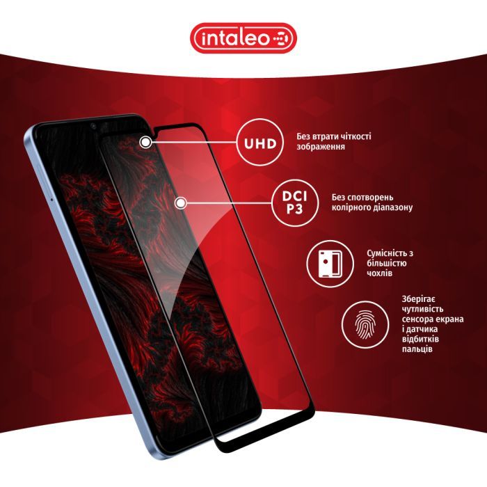 Скло захисне Intaleo Full Glue Xiaomi Redmi A3 Black (1283126591297) зображення 4