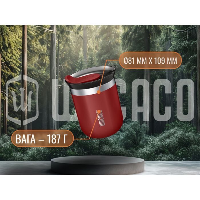Термокружка Wacaco Octaroma Classico 180 мл, зелена (WOCT180GN) изображение 4