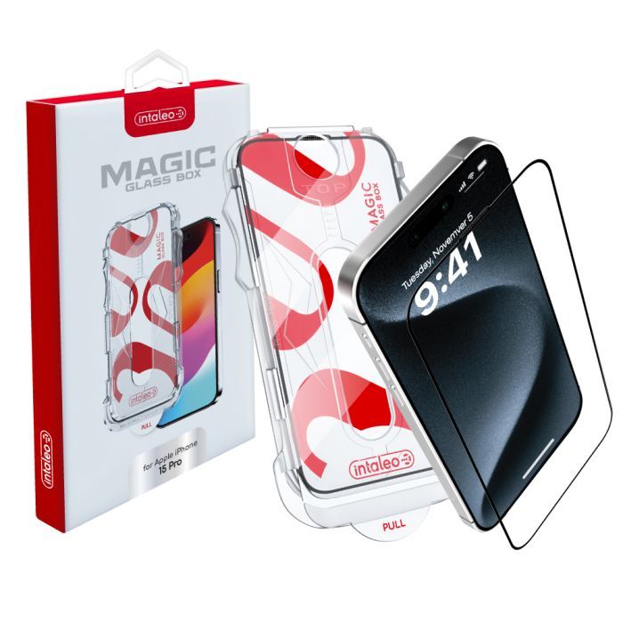 Стекло защитное Intaleo MagicBox Apple iPhone 15 PRO (4820266742850)
