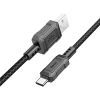 Дата кабель USB 2.0 AM to USB-C 1.0m Leader charging X94 black HOCO (6931474794291) изображение 2