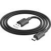 Дата кабель USB 2.0 AM to USB-C 1.0m Leader charging X94 black HOCO (6931474794291) изображение 3