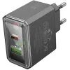 Зарядний пристрій BOROFONE BAS32A Treasure 1xUSB-C PD30W + 1xUSB QC3.0 Black (6941991110641) зображення 2